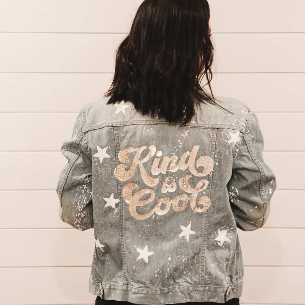 “Kind is cool” Jean jacket